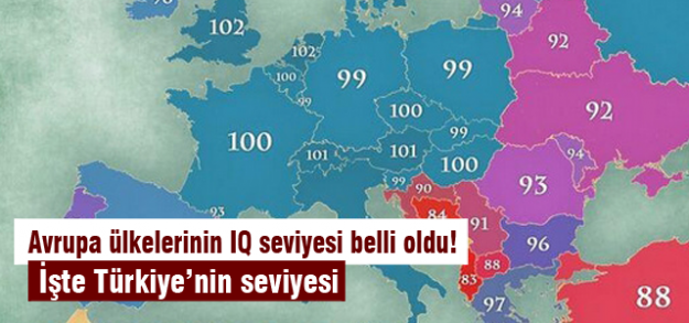 İşte Türkiye'nin IQ sıralaması
