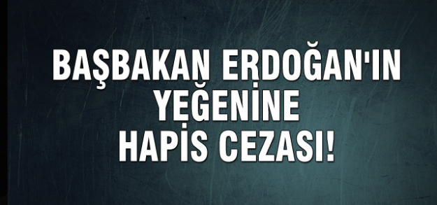 Başbakan Erdoğan'ın yeğenine hapis cezası