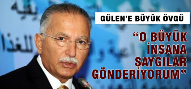 İhsanoğlu'ndan Gülen'e övgü konuşması