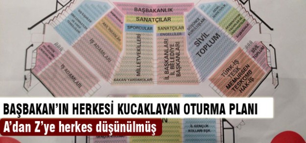 Başbakan herkesi kucaklıyor
