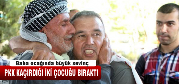 PKK 2 ailenin çocuğunu serbest bıraktı