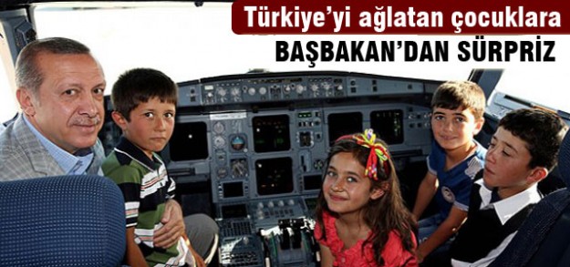 Başbakan o çocukları unutmadı