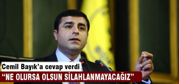Demirtaş'tan silahlanma açılaması