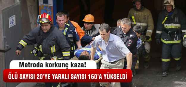 Metro'da korkunç kaza! 20 ölü, yüzlerce yaralı