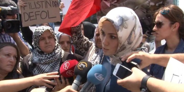 Başbakan'ın kızı da İsrail protestolarında