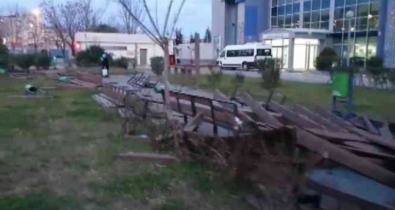 Bursa'da esnaf tezgah açamadı! Lodos kamelyaları parçaladı