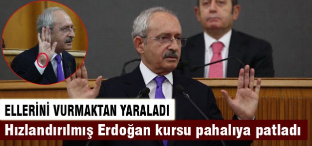 Kılıçdaroğlu elini yaraladı
