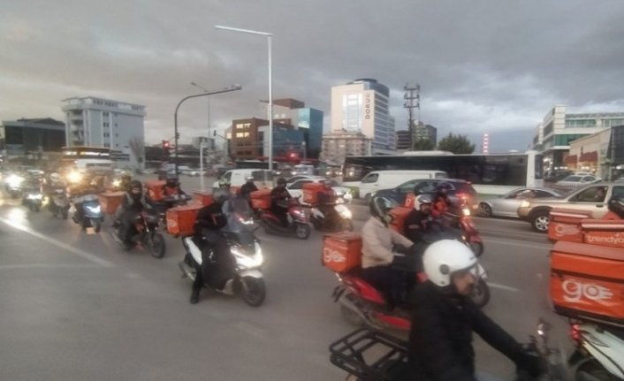 Bursa'da Trendyol GO kuryeleri kazandı!