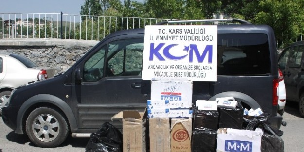 Kars’ta 5 Bin Paket Kaçak Sigara Ele Geçirildi