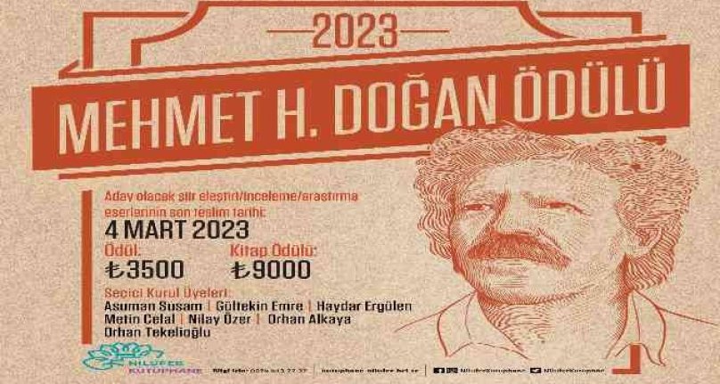 Bursa'da Mehmet H. Doğan Ödülü'ne başvurular başladı