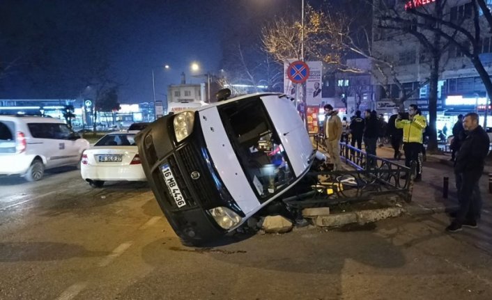 Bursa'nın merkezinde korkutan kaza