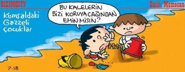 Ağlatan Gazze karikatürü