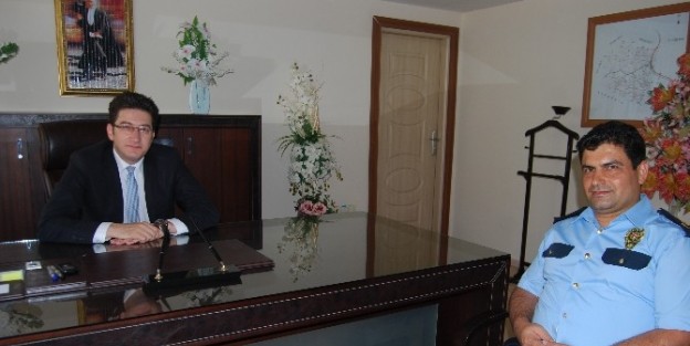 Kula'nın Yeni Emniyet Müdürü Kaymakam Hakyemez’i Ziyaret Etti