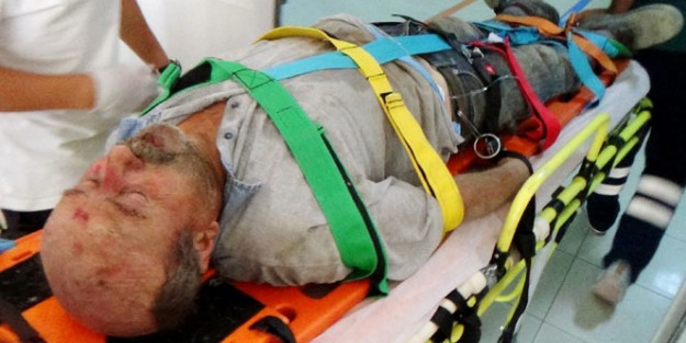 Akıma kapılan işçi ağır yaralandı!