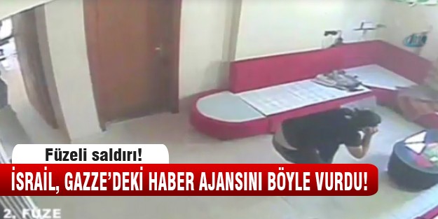 İsrail, Gazze'de haber ajansını böyle vurdu!