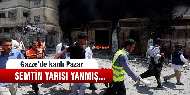 Gazze'de kanlı Pazar