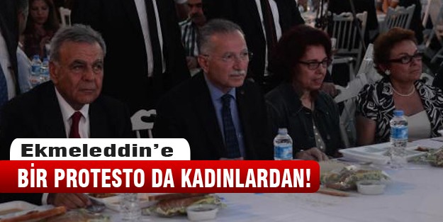 Ekmeleddin'e  protesto şoku!