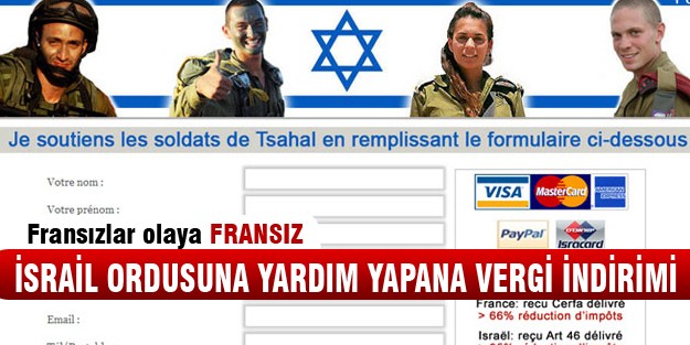 Fransa'da 'İsrail ordusuna yardım' kampanyası