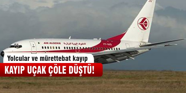 Uçak çöle düştü