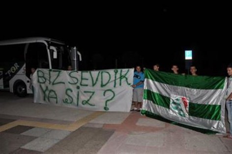 Bursaspor'a taraftar tesellisi