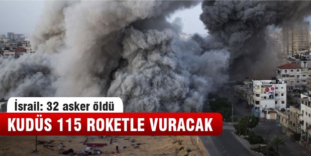 Kudüs Seriyyeleri İsrail'i 115 roketle vuracak