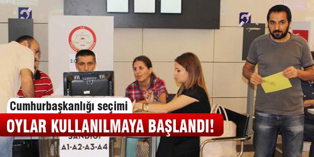 Köşk için oy verme işlemi başladı