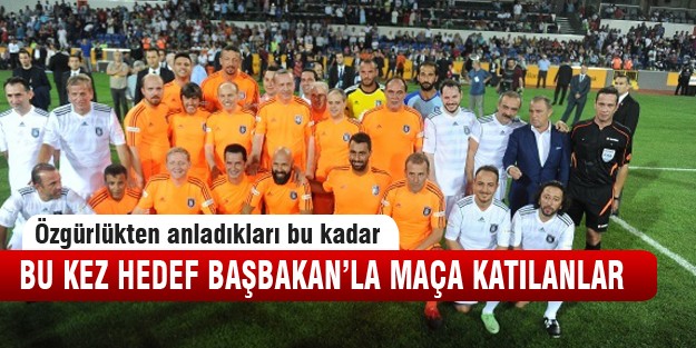 Başbakanla maç yapan ünlülere tepki yağdı