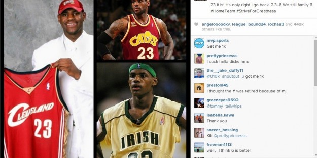 LeBron James'in forma numarası kaç oldu?