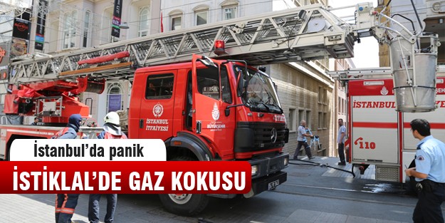 İstiklal'de doğalgaz paniği!