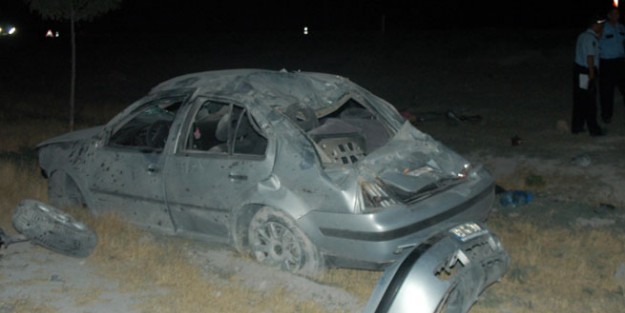 Köpeğe çarpmamak için şarampole yuvarlandı!