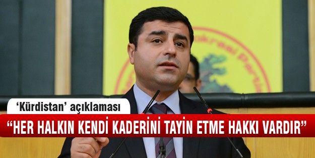 Demirtaş'tan Kürdistan açıklaması