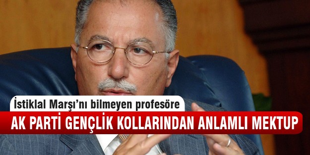 Ekmeleddin'e İstiklal Marşlı mektup