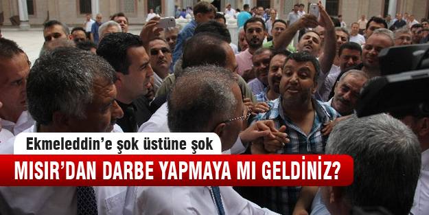 Ekmeleddin'e şok protesto