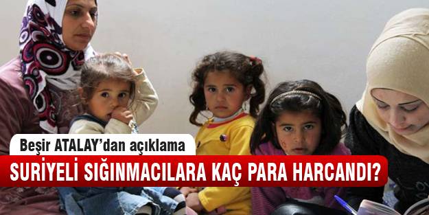 Suriyeli sığınmacılara kaç para harcandı?