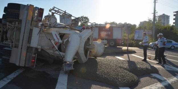 Fatsa’da Beton Mikseri Devrildi: 1 Yaralı