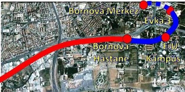 Metroda Yeni Rota Bornova Merkez