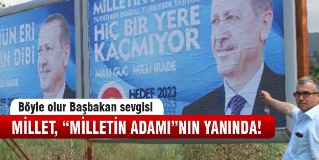 Başbakan sevgisini böyle gösterdi