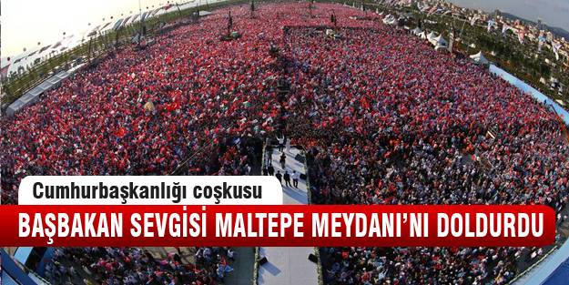 Maltepe'de Başbakan coşkusu