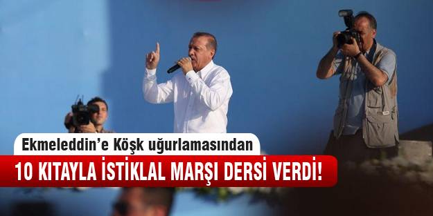 Başbakan'dan Ekmeleddin'e tarih dersi