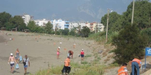 Anamur'da Sahil Temizliği Yapıldı