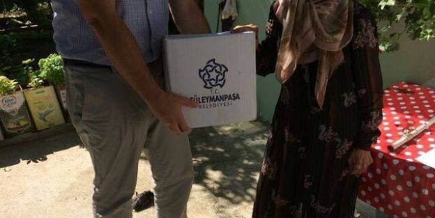 Süleymanpaşa'da Bin 500 Kişiye Erzak Yardımı Yapıldı