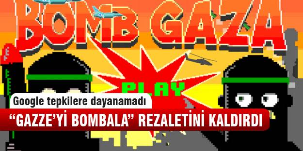 "Gazze'yi Bombala" oyununa tepki yağdı