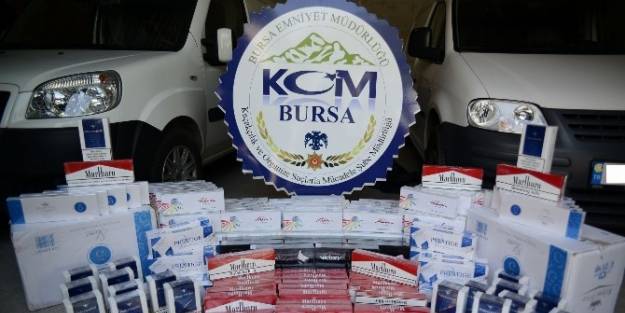 Bursa’da 6 Bin Paket Kaçak Sigara Ele Geçirildi