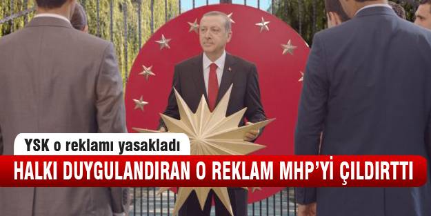 Başbakan'ın forslu reklamı kaldırıldı