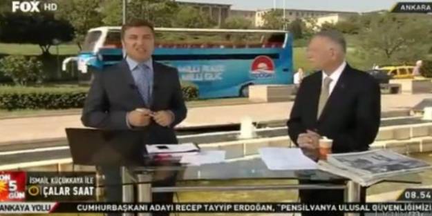 Ekmeleddin'e canlı yayında seçim otobüsü şoku