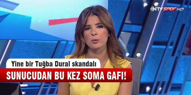 Sunucundan canlı yayında soma gafı!