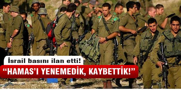 İsrail basını yenilgiyi kabul etti