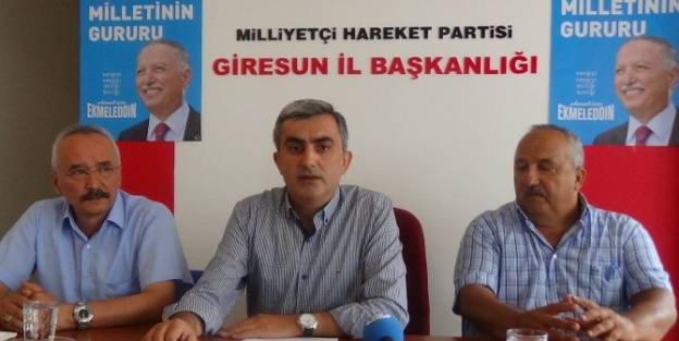 Giresun Mhp İl Başkanı Erzurum'dan Çati Adaya Destek Çağrisi