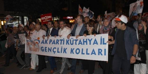 Kütahya'da Recep Tayyip Erdoğan'a Destek Yürüyüşü