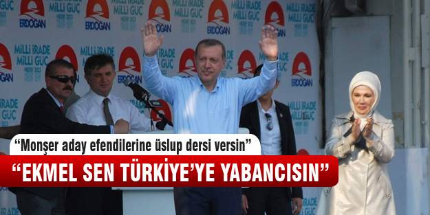 Erdoğan'dan Ekmeleddin'e ince ayar